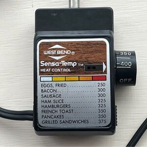 West Bend Sensa-Temp Heat Control